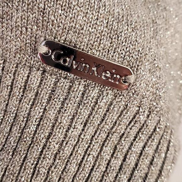 Calvin Klein metallic silver grey mock turtleneck‎ sweater size XL NEW!!! - Picture 5 of 10